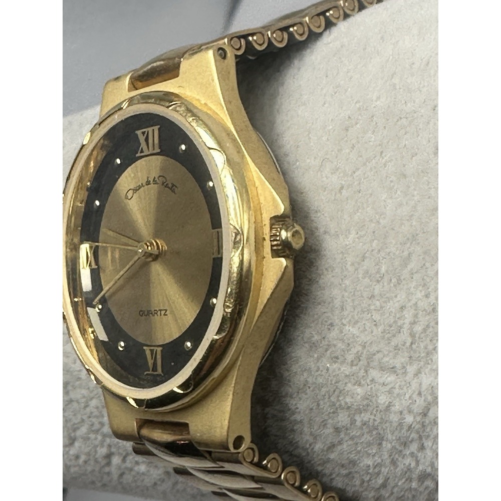 Oscar De La Renta Ladies Watch New Battery 29MM 7" Gold Tone H65 - Picture 2 of 10